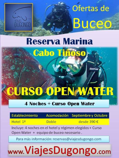 Curso de buceo en la Reserva Marina Cabo Tiñoso